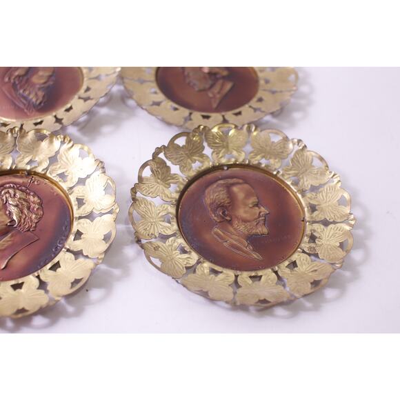 Composers, Wall Plates, Brass and Copper, Music, History, Decor, ~ 250605-WH 301 - Picture 4 of 6